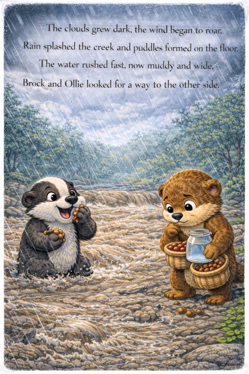 Both friends make a plan together - Ollie and Brock book page 10