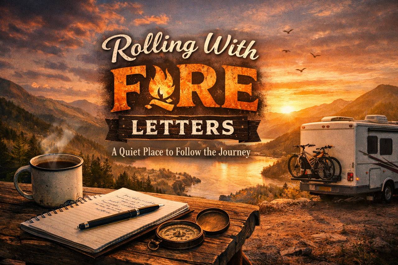 Rolling With FIRE Letters - A Quiet Place to Follow the Journey